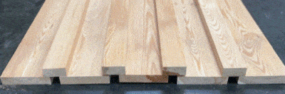 Co2 Douglas Fir&reg; Contemporary fencing Rain Screen