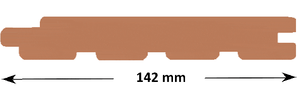 Co2 Douglas Fir &reg; shadow Gap Cladding Diagram